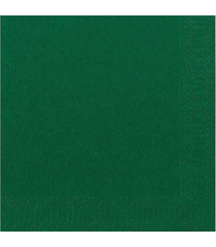 Servítky 33x33cm 2vrstvové - Tmavo zelená (125ks)