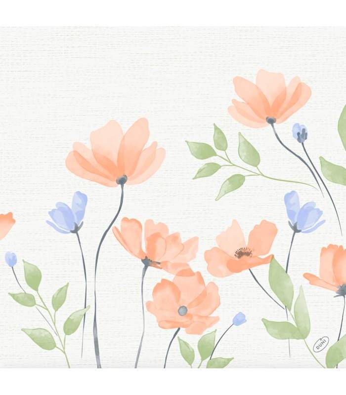 Duni Duni-soft - Bunny bloom 40x40cm 60ks/balíček