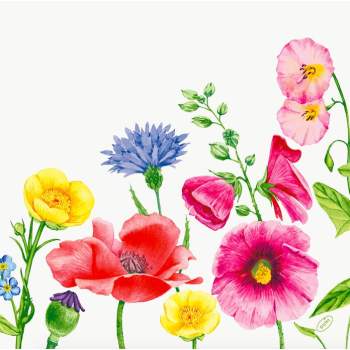 Duni Duni-soft - Flowy Meadow 40x40cm 60ks/balíček