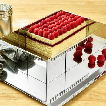 Nastaviteľný obdĺžnikový rám - forma na pečenie