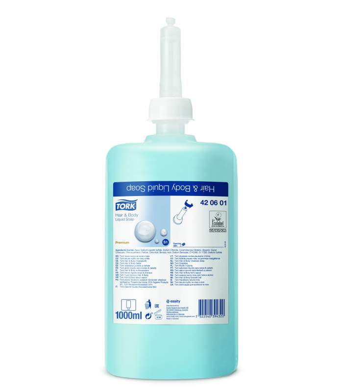Premium tekuté mydlo na vlasy a telo 1 liter (S1)