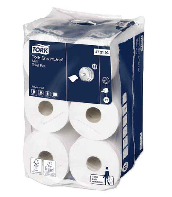 Tork SmartOne® mini toaletný papier v kotúči (T9)