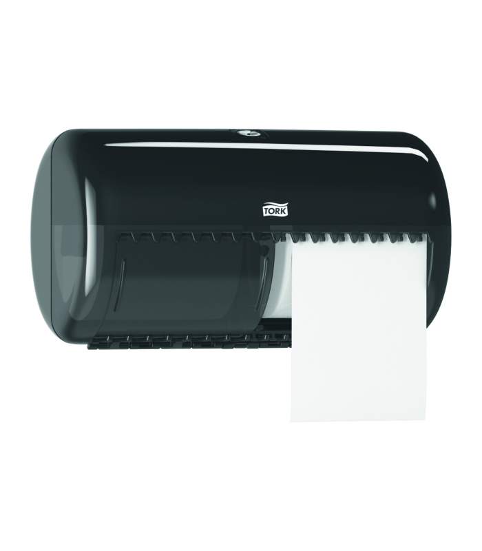 Elevation zásobník na toaletný papier - konvenčný kotúč čierny (T4)