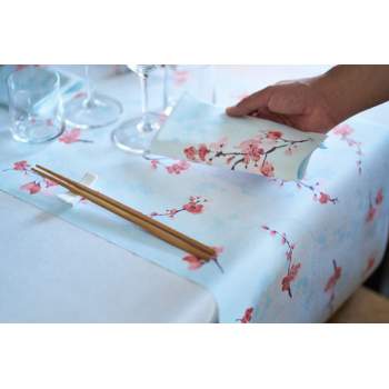 Duni Duni-soft - Cherry breeze blue 40x40cm 60ks/balíček