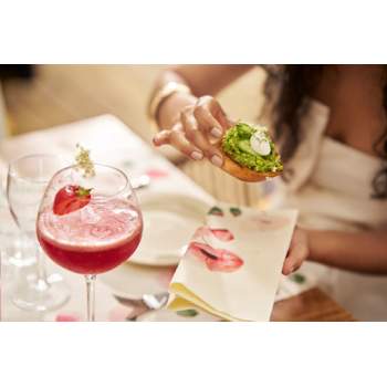 Duni Duni-soft - Poppy charm 40x40cm 60ks/balíček