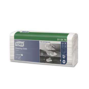 Tork jemná čistiaca utierka z netkanej textilie, biela skladaná 130 ks (W4)